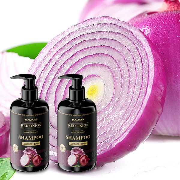 Red Onion Prevents Hair Loss SHAMPOO & Conditioner Set Oem Odm Anti Hair Loss Onion Shampoo Fluffy Features For Private Brands