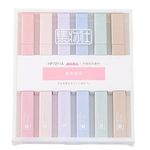 Cute Bible Highlighters Rectangular Marker Rainbow Pastel Highlighter Pen Set With Soft Chisel Tip