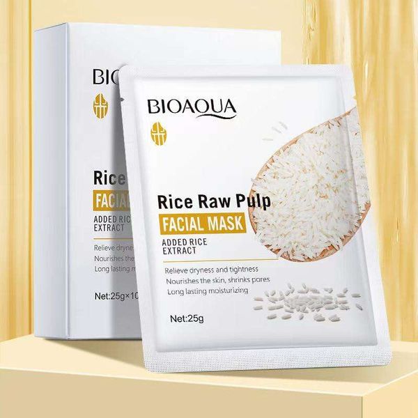 Bestseller BIOAOUA Rice Puree Moisturizing Facial Mask Box