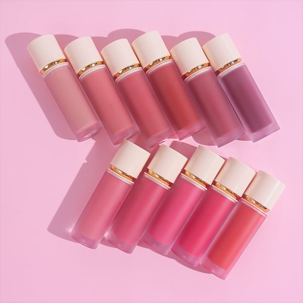 Cruelty Free Vegan Waterproof Liquid Cheek Blush Private Label Lip Blush Vendors Pigment Liquid Korean Makeup Liquid Blush